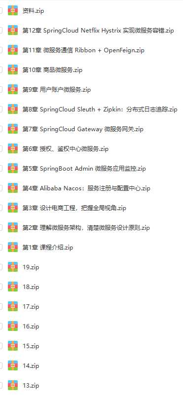 mksz522-Spring Cloud / Alibaba 微服务架构实战[完结]